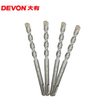 Large electric hammer drill bit round handle two-pit two-slot drill bit SDS-Plus four-pit drill bit accessory wall hole 6-14mm