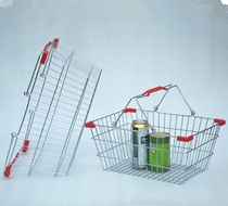 Factory direct metal shopping basket iron basket supermarket shopping basket kTV cosmetics bar basket iron basket large