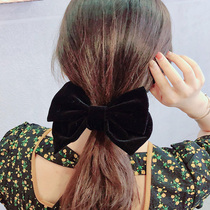 Red big bow headwear hairclip hairpin hair cord back head hair ornaments Net Red Women simple Japanese Hairband clip