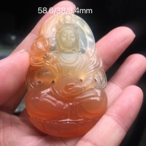 Natural jade Yunnan Huanglongyu mens pendant Guanyin Bodhisattva Classic posits solid Guanyin item pendant pendant