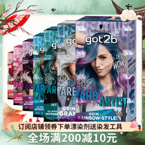 German schwarg got2b no ammonia dye hair cream Grandma grey silver green pink dark purple hair dye