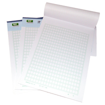 3-pack Qiang Lin manuscript paper 400-grid letter paper 75 sheets of green checkered letterhead composition paper