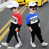 Childrens clothing autumn boys clothes set 2021 new foreign style two-piece boy handsome clothes baby children tide