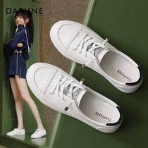 Daphne little white shoes woman 2022 new women shoes spring summer shoes children 100 lap single shoes shallow mouth breathable casual board shoes