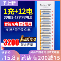 Multi-Volume 5 rechargeable battery device No. 7 No. 5 large-capacity KTV microphone flash Universal can replace 1 5vAAA