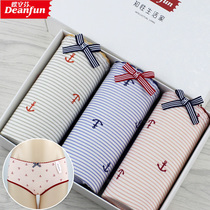 Deanfun ladies Modale lingerie bottom pants butterfly anfene underpants female breathable mid low waist flat corner shorts