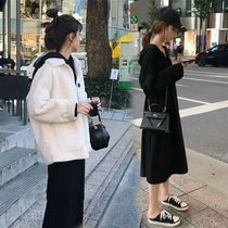 Pregnant womens autumn suit Fashion Net red out of foreign style dress tide hot mother personality autumn winter coat