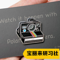 (Study Society Perimeter) Original Baoli to Camera Black Rainbow Camera Blubutton SE Type Metal Badge