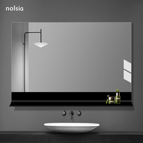 Bathroom mirror with shelf toilet mirror wall toilet mirror bathroom mirror wall wash table make-up