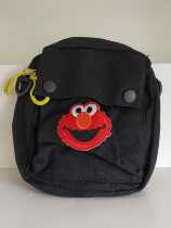 Cloth Art small satchel flaws Sesame Street Cute Cartoon 100 Hitch Canvas Casual Bag Zipped Phone Bag small square bag