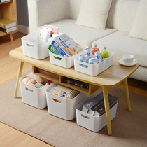 Storage box desktop sundries Office storage basket Student dormitory small cosmetics snack storage basket thickened large