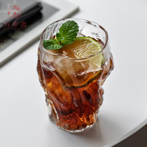 Haneda creative personality glass Japanese stump glass teacup personal Cup heat-resistant glass tea set home