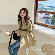 Net red waitmore small man temperament short trench coat womens coat thin 2020 early fall casual Korean version loose