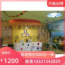  Customized kindergarten early education center front desk desk reception desk training school front desk fashion bar Childrens training