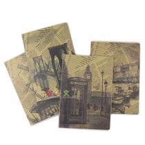 Daolin rubber set B5)A5 leather ink fresh student stationery office supplies notepad notebook