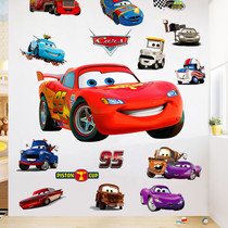 Water sticker pattern childrens room decoration painting wall sticker Lightning Mcqueen animation anti-cartoon racing car story