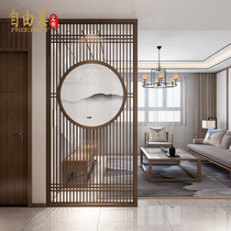 Solid wood screen living room hotel dining room flat partition new Chinese Villa porch tea room office seat screen