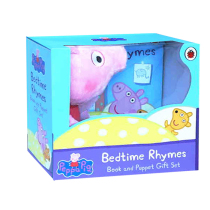 Peppa PigS Bedtime Rhymes Book Puppet Pink Pink Pig Little Girl Petch Book Toy