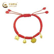 (China Gold Official Shop) Transshipment Pearl Little auspicious Wonderland Peach Treasure Bottle Series Bracelet Tiger Years Spring Festival Jewelry