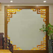 Jingya 1-Chinese chamfered bedroom living room ceiling Dining room entrance TV background Acrylic mirror three-dimensional wall sticker