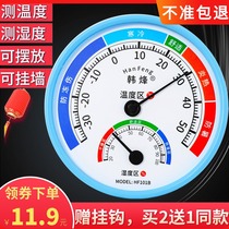 Thermohygrometer Home pharmacy warehouse special indoor air temperature meter high precision farm dry and wet thermometer