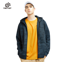  TECTOP exploration extension autumn and winter outdoor sports mens sweater hooded casual also trendy loose trend all-match jacket