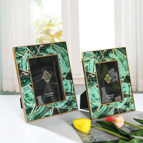 SAUMUR Mother Green Manau stone pattern Phnom Penh Creative Glass Decorative Photo Frame Book House Swing 6 inch 7 inch album