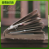Hair Side Bull Leather Notebook Retro Graffiti Remember Hands Transcript Substudent Diy Creative Cute Blank Hand Ledger