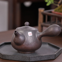 (solitary tasting) firewood-burning handmade teapot No. 84 Kung fu tea with side to make pot-day style retro reductive tea-burning machine