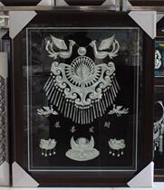 Aying Miao Art Guizhou Featured Miao Silver Jewelry Crafts Picture Frame Home Decoration Painting Hotel Decoration