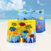 Green Tour childrens swimming trunks boys boxer pants Primary School fashion cartoon swimsuit baby middle child swimming trunks