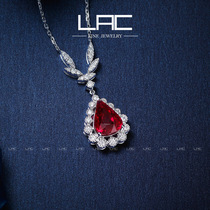 LAC high jewelry Natural 18K gold tourmaline necklace colored gemstone pendant (with chain)