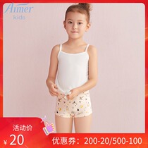 New love children angel small pants cotton girl orange printing waist boxer underwear AK1230051