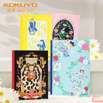 Japans KOKUYO new product illustrator series plastic sleeve notebook students with B5 wireless binding book simple cute girl copy A5 notepad fresh animation cartoon design book