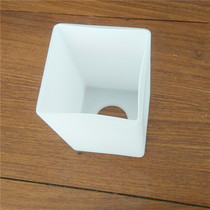 Dining room chandelier lamp shade housing chandelier lamp shade lamp accessories E27 lamp head milk white square glass lampshade