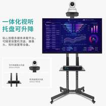 LCD TV universal mobile j bracket display advertising machine floor pylons Mobile floor carts 32-70 inches