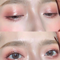 润瞳泪花棕美瞳年抛女大小直径网红款新生灰色欧美混血隐形日抛EM