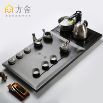 Fangshe Wu Jinshi automatic kettle one-piece tea tray Household simple suit tea table Stone induction cooker tray