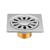 Stainless steel thick copper self-sealing bright light 3cm 2 percent anti-bug bayonet bayonet floor drain washing machine bathroom large displacement floor drain