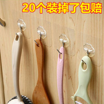 Purple night breeze waterproof transparent strong door back adhesive hook nail-free no trace hook wall bathroom creative sticky hook