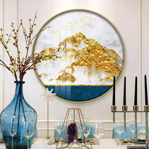 Nordic round 5d Diamond painting light luxury porch scenery Jinshan sticking diamond cross stitch diamond embroidery 2019 new living room