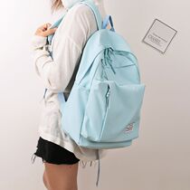 School bag female student Korean version of campus Harajuku waterproof high school student large capacity backpack Junior high school student backpack female wear-resistant