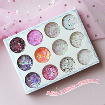 Sequin gel cream net red eye makeup stickers Flash film performance performance lolita makeup glitter glue-free