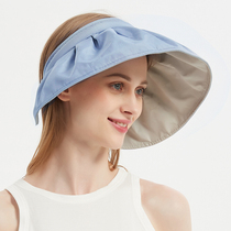 ICNMB empty top sunscreen hat children summer hair hoop dual-purpose sun hat big eaves cover face riding outdoor sun hat