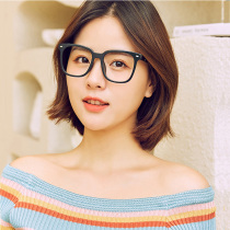 Small red book makeup net red glasses men and women tide can be equipped with myopia with a degree plus astigmatism large frame anti-blue light flat mirror