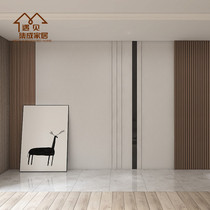 Quick installation wall panel Bamboo fiber integrated board Simple living room bedroom whole house wall decoration Waterproof and moisture-proof gusset