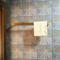 Nordic Japanese pure brass towel hanging rod multi-purpose storage rack kitchen rack decoration rack display rack