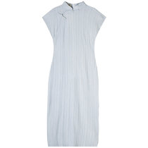 Qipao Improved version Liandress Women Summer 2021 The new young subsection small collection waist retro girls skirt