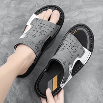 Sandal men 2022 New summer outside wearing non-slip beach sloth people cool drag and deodorant dual purpose driving Vietnam slippers