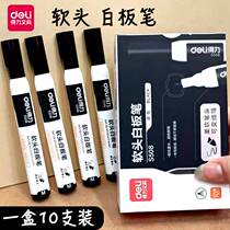 Able S508 white board pen soft head count pen large capacity abrasion resistant 10 support Erasable fine head waterborne pen non-toxic colored PP blackboard pen writing stroke board pen office marking pen teacher used